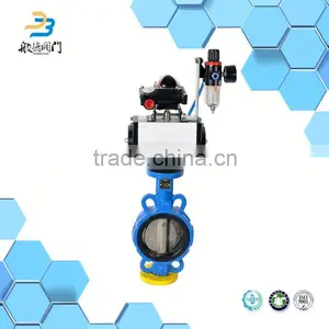Wafer Type Pneumatic Actuators Ventilation Butterfly Valve thumbnail-6