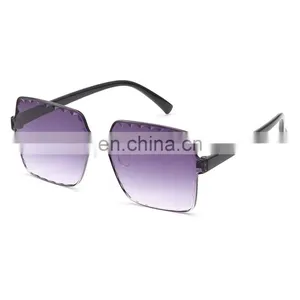 2019 Made in China, Fashion Boys Girls Lightweight Funny Wholesale Pink Square Sunglasses Uv400 Big Glasses Frame Kids/ thumbnail-4