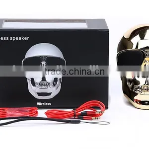 New Plastic Metallic SKULL Wireless Bluetooth Speaker Sunglass NFC Skull Speaker Mobile Subwoofer Multipurpose Speaker thumbnail-4