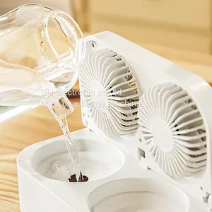 Dual Blade Spray Fan USB Desktop Air Conditioning Fan Wechat:13510231336 thumbnail-3