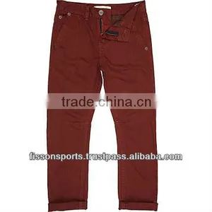 Boys Red Chino Trousers thumbnail-1