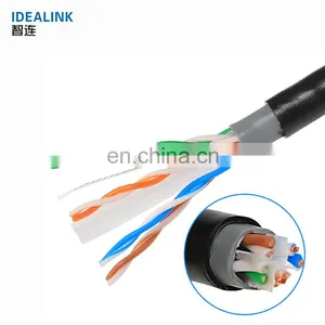 Factory Supply PE & PVC Jacket 4 Pairs 305m Cat 6 Outdoor Data Cable Cat6 Utp Network Cable thumbnail-3