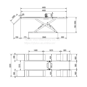 ON GROUND INSTALL ULTRA THIN SCISSOR LIFT #V-JSDM-A-8140 thumbnail-3