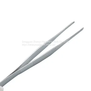 Tweezer Handle Non Slip Pointed/curved Stainless Steel Precision Stiffening Forceps 430 Material Quality thumbnail-2