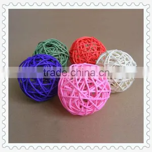 Woven Natural Rattan Balls Wholesale for Outdoor Decoration thumbnail-1
