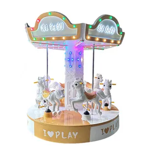 Children's Train Playground Horse Vintage Equipment Carousel Ride For Kids thumbnail-2