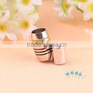 6mm Round Hole Magnetic Clasp, Bracelet Stripe Colorfule Clasps DIY Jewelry Findings thumbnail-1