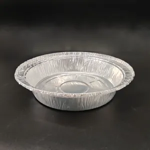 600ml Round Tin Foil Pie Dish Disposable Pizza Platter thumbnail-2