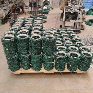 Hot Dipped Galvanized Barbed Wire Roll Price Fence Galvanized Pvc Coated Barbed Wire thumbnail-4