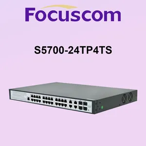 Managed PoE Switch 24 Port 1G RJ45 Port Enterprise Network Switch With 4 Combo SFP Ports POE Switch Focuscom S5700-24TP4S thumbnail-1