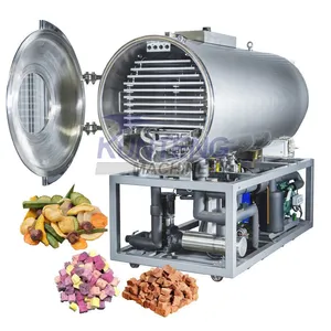 Cold Air Freeze Dryer Untuk Milk Whey Powder Flower Garlic Fruits Vacuum Freeze Drying Machine thumbnail-1