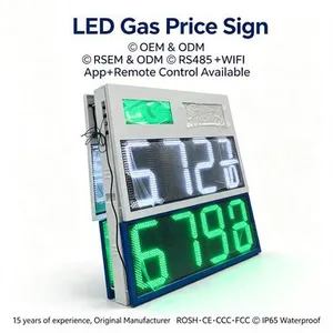 CASH&CREDIT Gas Station Price Display 24-inch Petrol Price Sign Led Display Board thumbnail-2