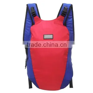 Nylon + 600D Polyester Casual Red & Blue Color Backpack thumbnail-2