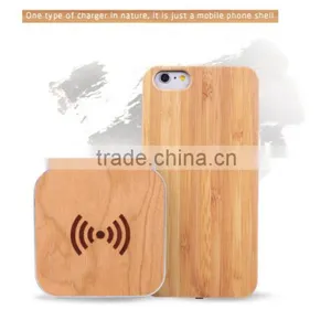 Wooden Wireless Receiving Shell for Iphone6/6S/qi Wireless Charger thumbnail-2