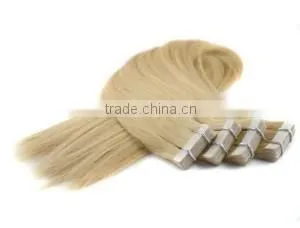 Easy to Removal Super Blue Tape Hair,100% European Remy Human Hair Extensions thumbnail-1