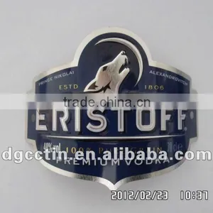 Dongguan Beer Bottle Tin Label Cheap Bottle Label thumbnail-1
