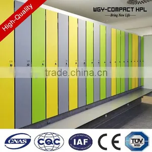 Cheap Price Wooden Color One Door Waterproof Hpl Sports Stadium Locker With Electronic Lock thumbnail-5