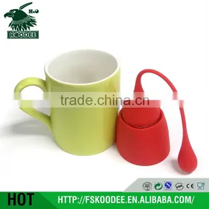 Food Grade Silicone Stainless Steel Tea Infuser With Fashion Design thumbnail-3