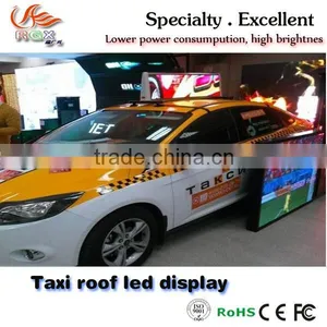 RGX P5mm High Brightness Wireless 3G Controlled LED Full Color Taxi Sign/LED Taxi Roof Sign/Taxi Top LED Display thumbnail-1