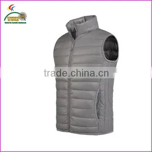 Man Gray Down Vest thumbnail-1
