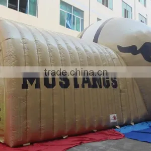 2016 Giant Custom Golden Inflatable Football Entrance Helmet Tunnel thumbnail-4