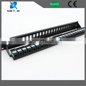 Empty Patch Panel, 24 Port 1U Keystone Jack Snap in Blank Panel for Cat5e Cat6 RJ45 19 Inch thumbnail-1