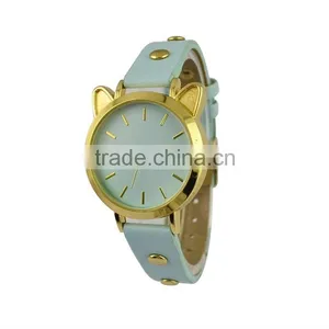 2015 Cute Cat Shape Quartz Watch for Teenage Pretty Little Lady Watches thumbnail-6