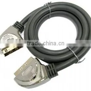 Audio Video Cables SCART Plug to SCART Plug 6ft Cable, Gold-plated Connectors thumbnail-1