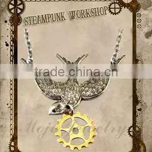 Ancient Style Lively Butterfly Pendant Chains Necklace thumbnail-2