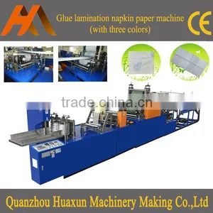 Automatic Glue Serviette Tissue Lamination Folder Napkin Paper Convert Machine thumbnail-1