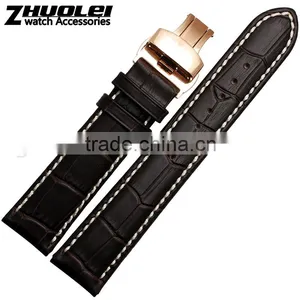 18|19|20|21|22mm High Quality Genuine Leather Men and Women's Watch Strap With Fashioanbel Buckle thumbnail-1
