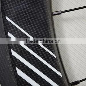 700c Carbon Fiber Bike Wheels; Carbon Disc Wheel Clincher, 50cm Carbon Wheels thumbnail-3