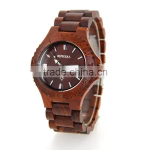 Hot Sale Factory Price BEWELL Wooden Watch ,high Quality With Japan Movment thumbnail-5