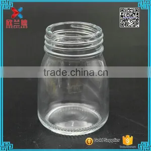 100ml Clear Cheap Empty Pudding Glass Milk Bottle With Black Cap thumbnail-3