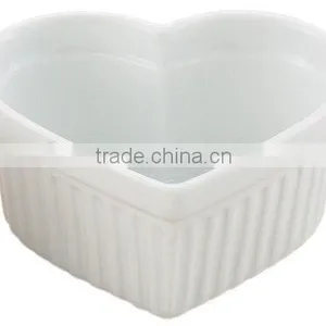Ceramic Heart Shaped Baking Cups, Heart Shaped Cupcake Cups thumbnail-5
