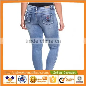China Clothing Manufacturer Jeans Wholesale Price For Women thumbnail-5