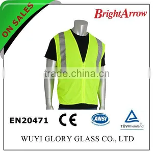 ENISO 20471 Standard Cheap Reflective Lime Bicycle Safety Gilet thumbnail-1