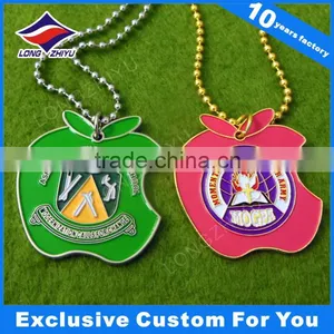 Apple Shape Dog Tag/metal Dog Tag Free Engraved Custom Fashion Stainless Steel Cheap Dog Tag Necklace thumbnail-5