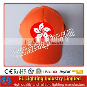 EL Sound Active Cap With Button Battery EL Flash Cap thumbnail-1