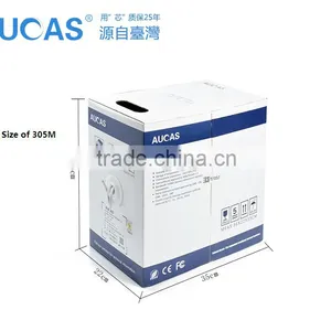 Best Selling 305m 100m ROHS Computer Outdoor UTP White Cat5e Ethernet Cable thumbnail-6