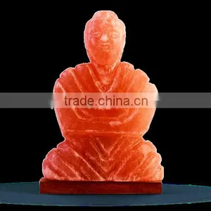 Buddha Figure Shape Himalayan Salt Lamp thumbnail-1