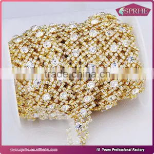 Diamante Rhinestone Sewing Chain Trim thumbnail-4