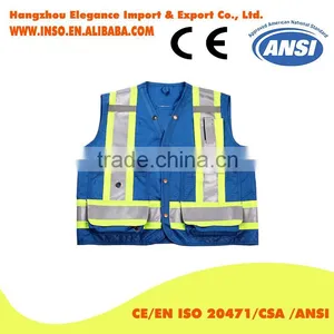 Oxford Hi-Vis Vest 3m Reflective Safety Vest High Quality Certified Reflective Cloth thumbnail-1