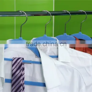 Standby Velvet Flocked Clothes Hangers and Racks With Notches thumbnail-6