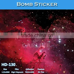 HD-127 CARLIKE Hot Sale Color Bright Car Wrap Bomb Sticker thumbnail-4