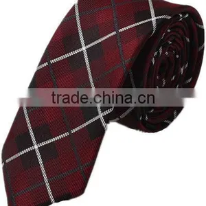 Polyester Tie Men Checked Polyester Necktie thumbnail-1