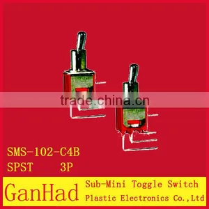 3 Pin Sub Mini Toggle Switch 3-wayand 2-way.ON OFF ON&ON OFF thumbnail-1