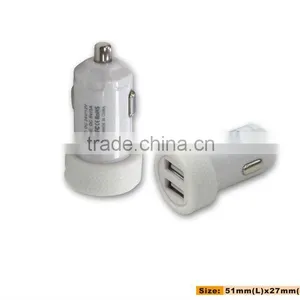 Dual USB 3.1A Mini Car Charger With CE / RoHs / FCC Certificate thumbnail-1