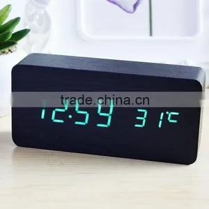 2015 New Hot Selling Digital LED Wooden Clock S712 Meet CE and Rohs Best for Gift thumbnail-1