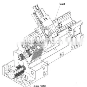 TCK700 Inclined Bed Fanuc Automatic Lathe Machine thumbnail-3